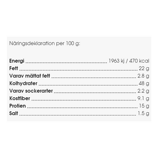Vegan Crispy Linspuffar – Jordnöt & Havssalt, 90 g Eko
