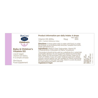 Bebis & Barn D3-Vitamin, 15 ml