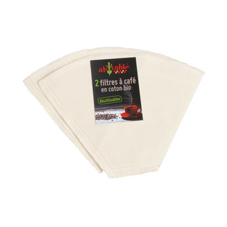 Kaffefilter Av Ekologisk Bomull, 2 pack