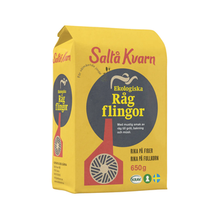 Rågflingor, 650 g Eko