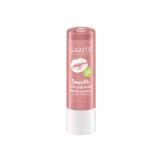Smooth Color Kiss Tinted Lip Balm, Soft Coral, 4.8 ml