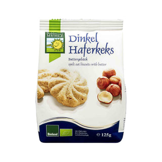 Dinkel Havrekex, 125 g Eko